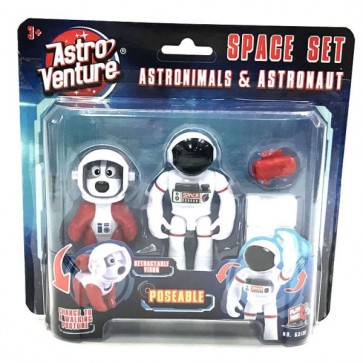 Astronauta Espacial con Mascota