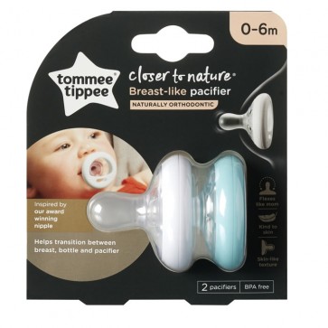 Chupete closer to Nature 0-6 meses pack x 2 Tommee Tippee