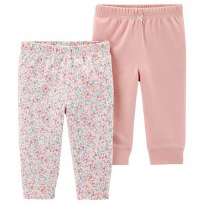 Carter´s 2pk pantalón rosa y floreado