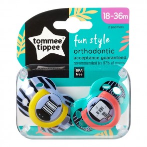 Chupete Fun Style 18-36M Ortodóntico pack x 2 Tommee Tippee