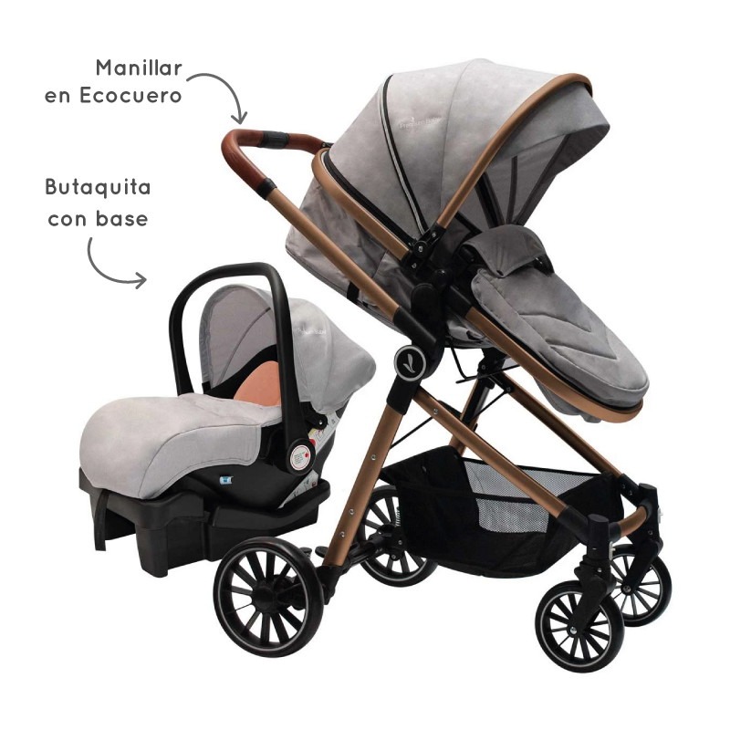Coche New Mike Fix Travel Base Isofix Premium Baby gris