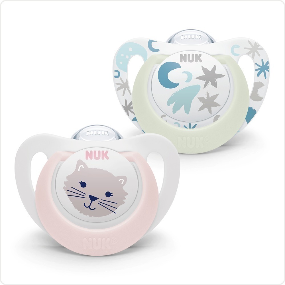 Chupete Nuk Star Dia y Noche 0-6m
