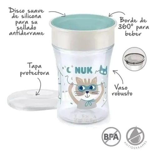 Vaso Nuk Magic Cup 360° 230ml