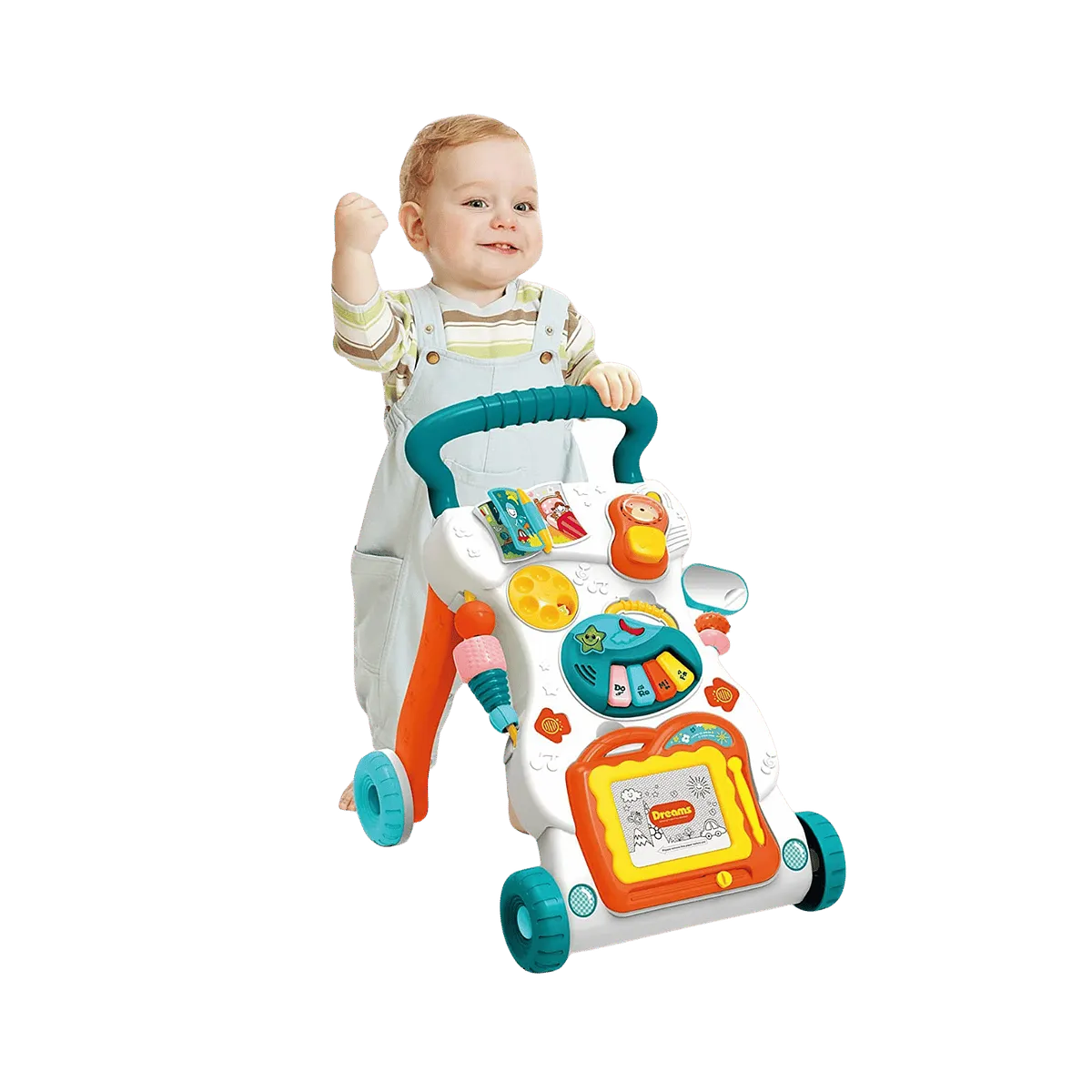 Caminador con Pizzarra y Actividades Verde