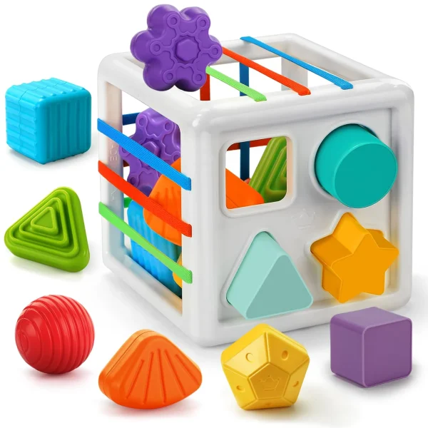 Cubo de Encastre Sensorial Montessori