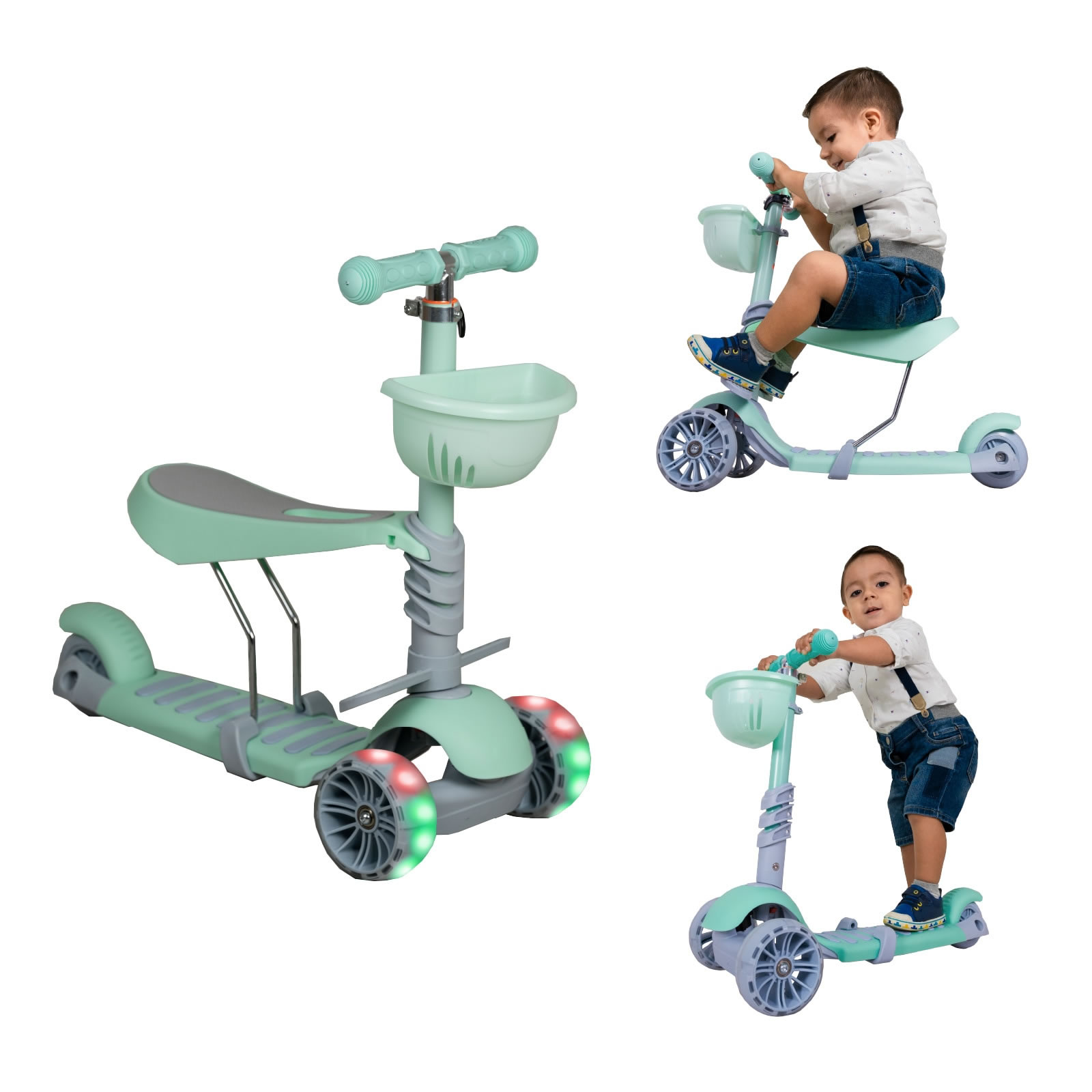 Scooter 3 en 1 Verde - Imagen 2