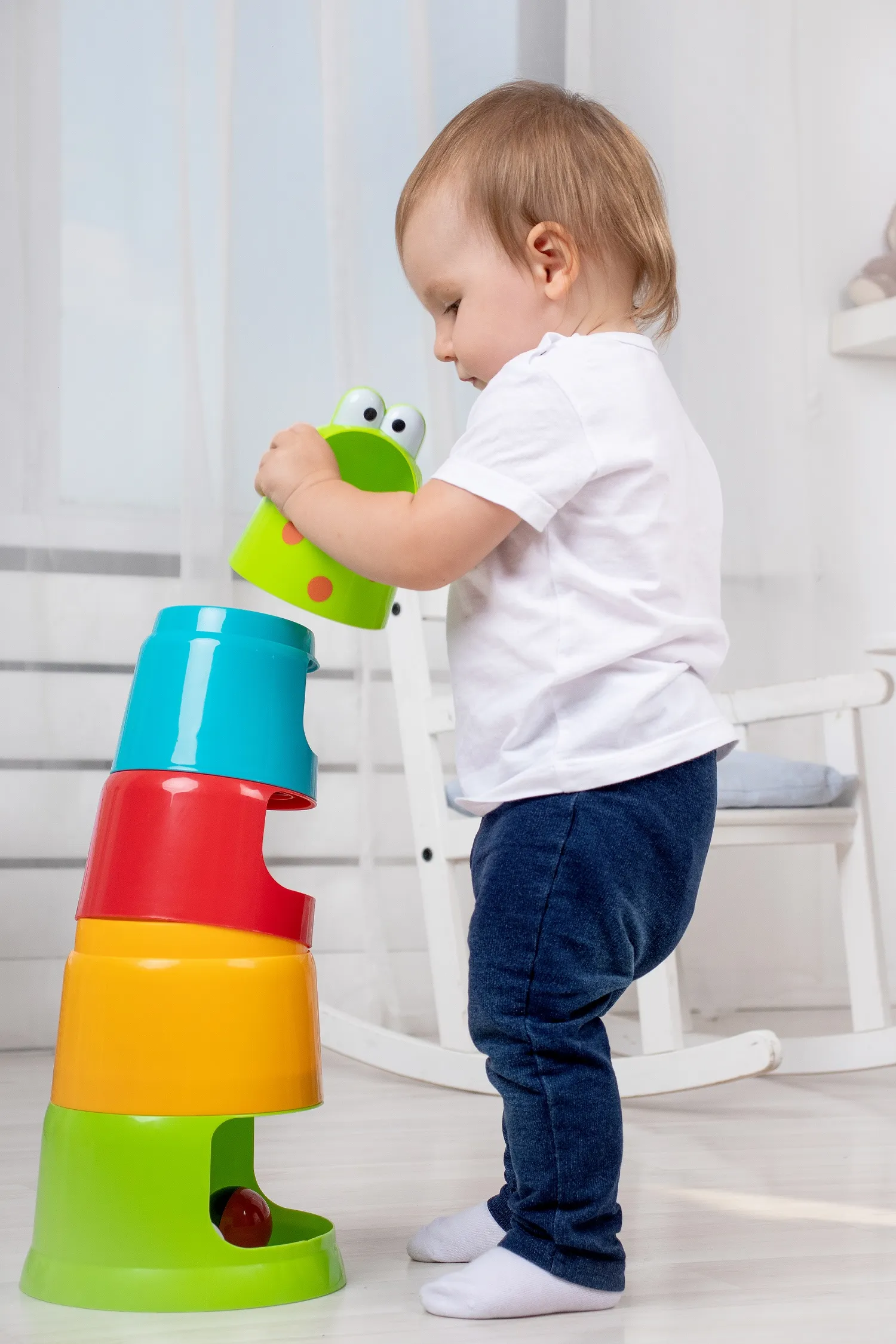 Torre de Apilar Sapo con Pelotas - Imagen 4