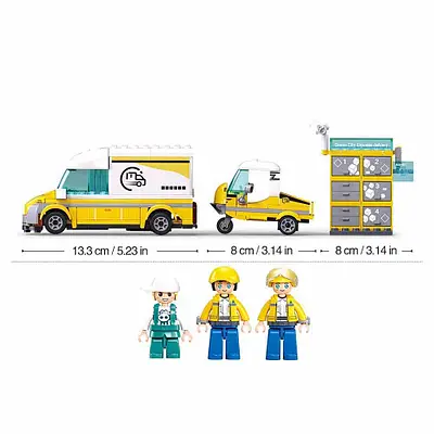 Sluban Metropolis Set de Delivery 255pcs - Imagen 2