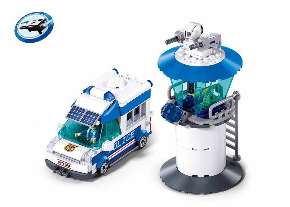 Sluban Metropolis Vehiculo y Torre de Control Policial 245 pcs