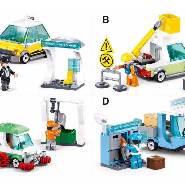 Sluban Metropolis Vehiculos de Ciudad Surtidos